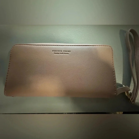 Forever Young Handbags - Blush pink women’s forever young wristlet wallet coin purse‎ small